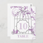Afrikaanse Paarse bruidetabelnummers Briefkaart (Voorkant / Achterkant)