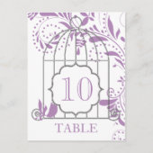 Afrikaanse Paarse bruidetabelnummers Briefkaart (Voorkant)