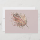 Afrikaanse Pampas Protea Accent Traditionele Bruil Kaart (Achterkant)