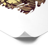 Afrikaanse papegaai in de savanne poster (Hoek)