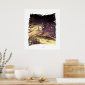 Afrikaanse papegaai in de savanne poster (Keuken)