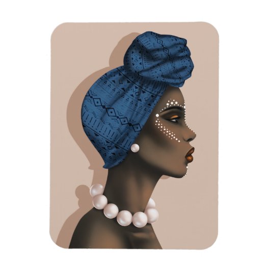 Afrikaanse parel fotomagneet magneet (Verticaal)