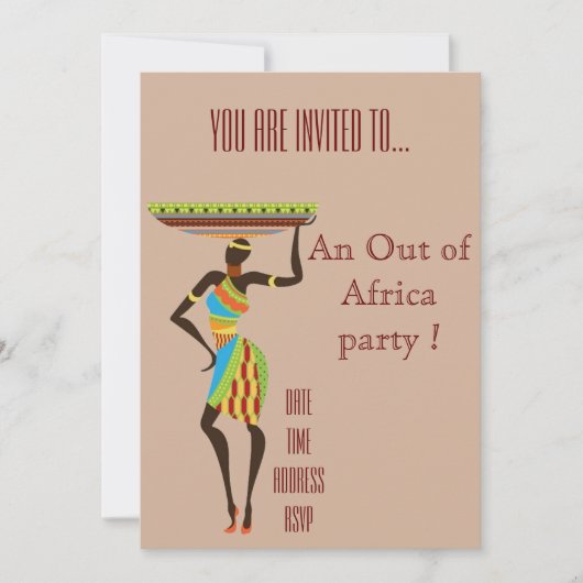 Afrikaanse partij buiten Afrika Kaart (Voorkant)