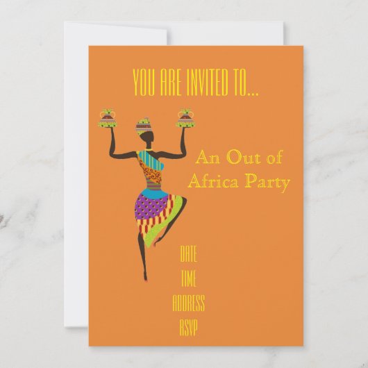 Afrikaanse partij buiten Afrika Kaart (Voorkant)