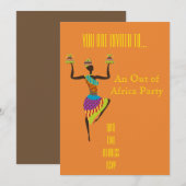 Afrikaanse partij buiten Afrika Kaart (Voorkant / Achterkant)