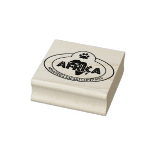 Afrikaanse paspoortstempel rubberstempel