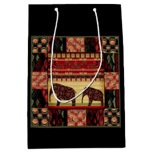 Afrikaanse patchwork, Afrikaans, tribaal, Aziatisc Medium Cadeauzakje