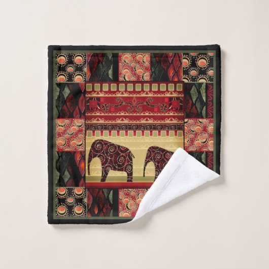 Afrikaanse patchwork bad handdoek (Wasdoekje)