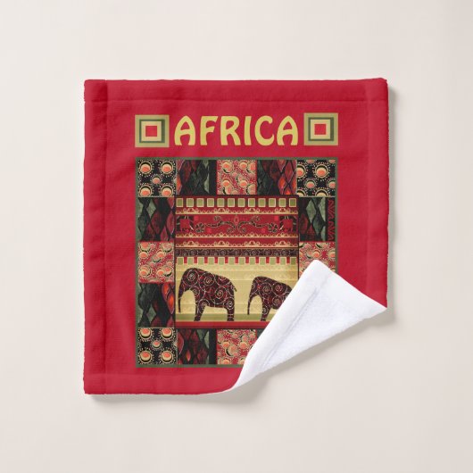 Afrikaanse patchwork bad handdoek (Wasdoekje)
