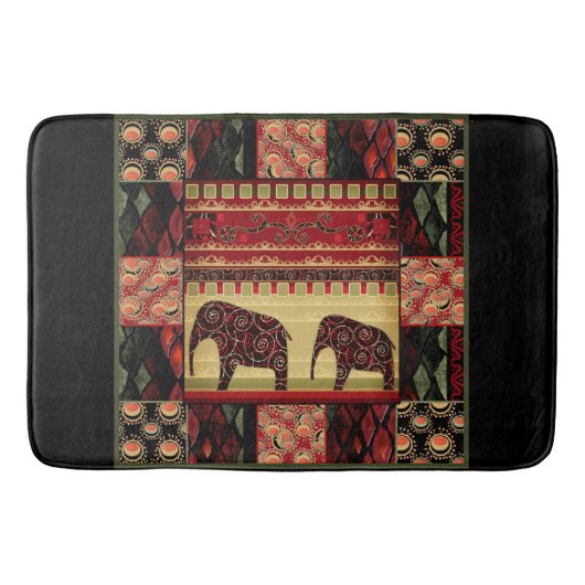 Afrikaanse patchwork badmat (Voorkant)