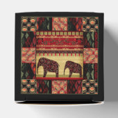 Afrikaanse patchwork bedankdoosjes (Bovenkant)