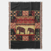 Afrikaanse patchwork deken (Voorkant Verticaal)