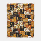 Afrikaanse patchwork fleece deken (Voorkant)
