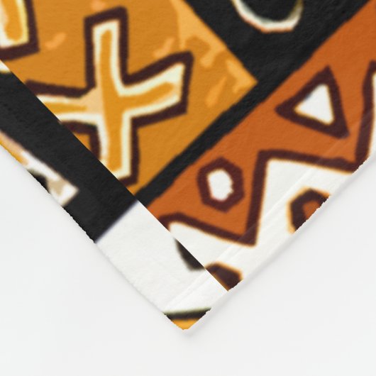 Afrikaanse patchwork fleece deken (Hoek)