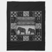 Afrikaanse patchwork fleece deken (Voorkant)
