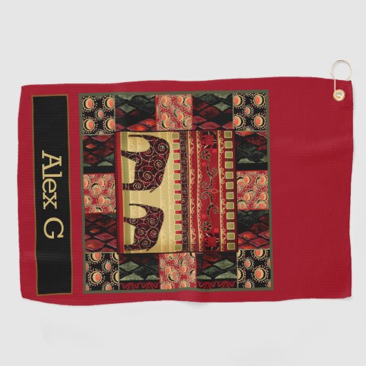 Afrikaanse patchwork golfhanddoek (Horizontaal)