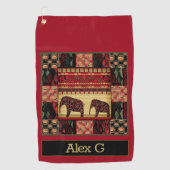 Afrikaanse patchwork golfhanddoek (Voorkant)