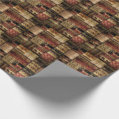 Afrikaanse patchwork: Grunge print achtergrond Cadeaupapier (Hoek)