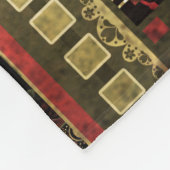 Afrikaanse patchwork: Grunge print achtergrond Fleece Deken (Hoek)