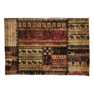 Afrikaanse patchwork: Grunge print achtergrond Kussensloop