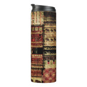 Afrikaanse patchwork: Grunge print achtergrond Thermosbeker (Geroteerd rechts)