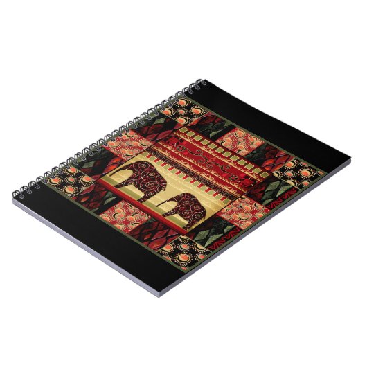 Afrikaanse patchwork notitieboek (Linkerzijde)