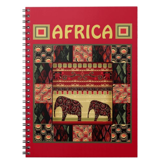 Afrikaanse patchwork notitieboek (Voorkant)