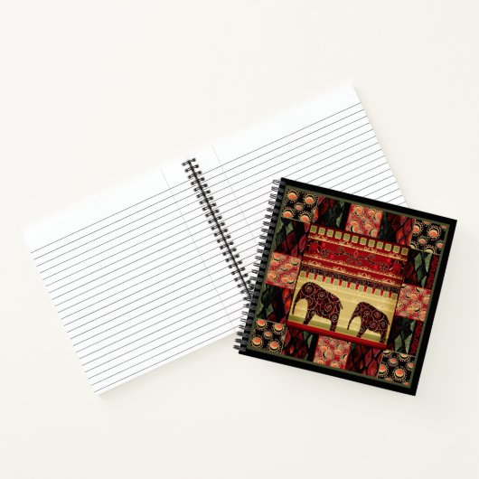 Afrikaanse patchwork notitieboek (Binnen)