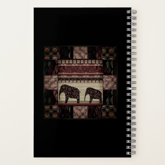 Afrikaanse patchwork notitieboek (Achterkant)