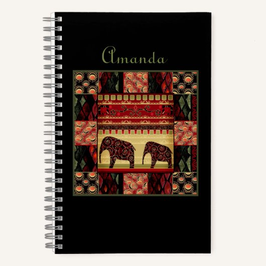 Afrikaanse patchwork notitieboek (Voorkant)