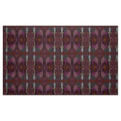 Afrikaanse patchwork-olifant (plum, Oranje, grijs) Stof (Fat Quarter)