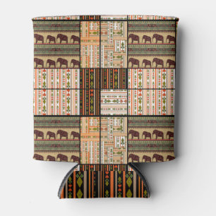 Afrikaanse Patchwork Olifanten: Ornamentale textuu Blikjeskoeler