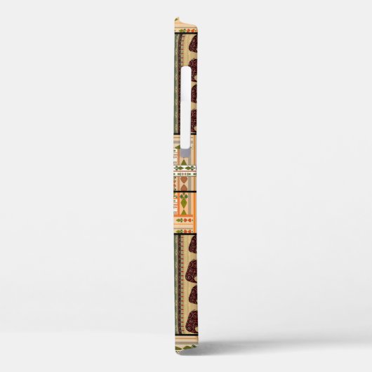 Afrikaanse Patchwork Olifanten: Ornamentale textuu Case-Mate iPhone Case (Achterkant / Links)