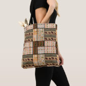 Afrikaanse Patchwork Olifanten: Ornamentale textuu Tote Bag (Dichtbij)