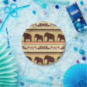 Afrikaanse patchwork papieren bordje (Feest)