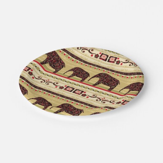 Afrikaanse patchwork papieren bordje (Gekanteld)