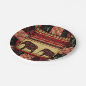 Afrikaanse patchwork papieren bordje (Gekanteld)