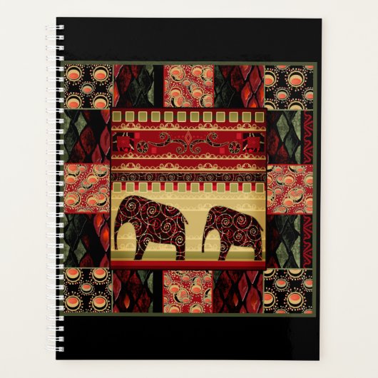 Afrikaanse patchwork planner (Voorkant)
