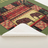 Afrikaanse patchwork sherpa deken (3/4)