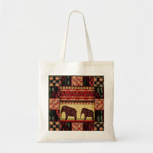 Afrikaanse patchwork tote bag (Voorkant)