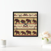 Afrikaanse patchwork vierkante klok (Huis)