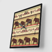 Afrikaanse patchwork vierkante klok (Hoek)