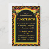 Afrikaanse Patronen Juneteenth Celebration Kaart (Voorkant)
