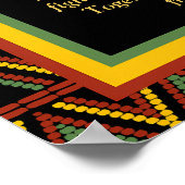 Afrikaanse Patronen Juneteenth Celebration Poster (Hoek)