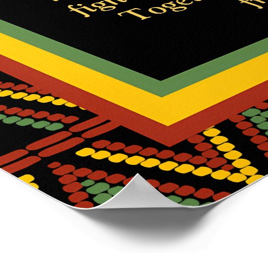 Afrikaanse Patronen Juneteenth Celebration Poster (Hoek)