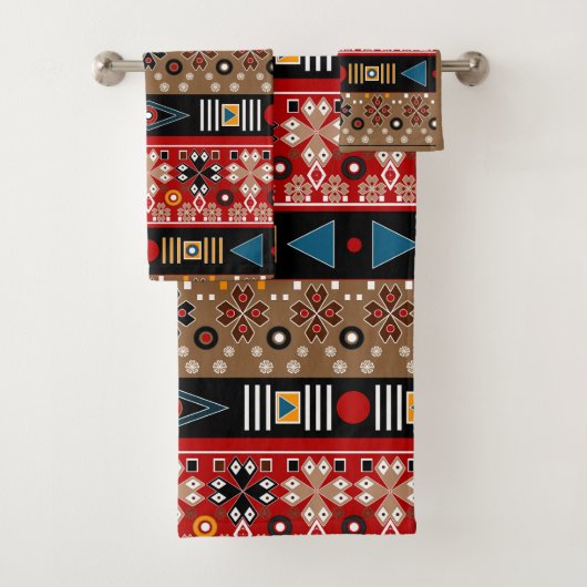 Afrikaanse patronen, loods met oosterse patronen bad handdoek (Insitu)