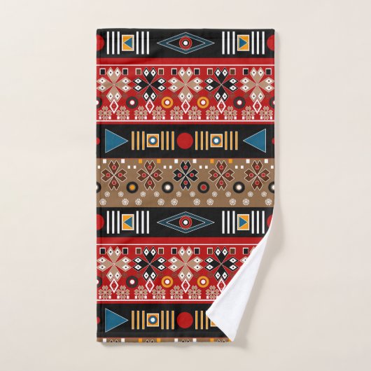 Afrikaanse patronen, loods met oosterse patronen bad handdoek (Handdoek)