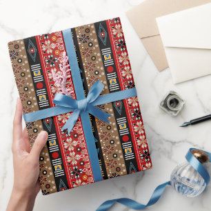 Afrikaanse patronen, loods met oosterse patronen cadeaupapier