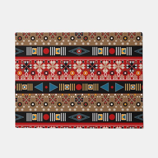 Afrikaanse patronen, loods met oosterse patronen deurmat (Voorkant)