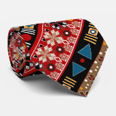Afrikaanse patronen, loods met oosterse patronen stropdas (Opgerold)